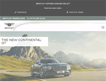 Tablet Screenshot of barcelona.bentleymotors.com