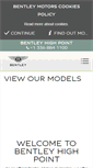 Mobile Screenshot of highpoint.bentleymotors.com