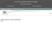 Tablet Screenshot of hamburg.bentleymotors.com