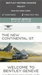 Mobile Screenshot of geneve.bentleymotors.com