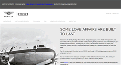 Desktop Screenshot of heritage.bentleymotors.com