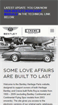 Mobile Screenshot of heritage.bentleymotors.com