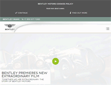 Tablet Screenshot of miami.bentleymotors.com