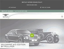 Tablet Screenshot of leusden.bentleymotors.com