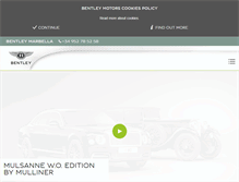 Tablet Screenshot of marbella.bentleymotors.com