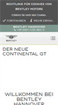 Mobile Screenshot of hannover.bentleymotors.com