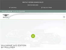 Tablet Screenshot of pichlergfg.bentleymotors.com